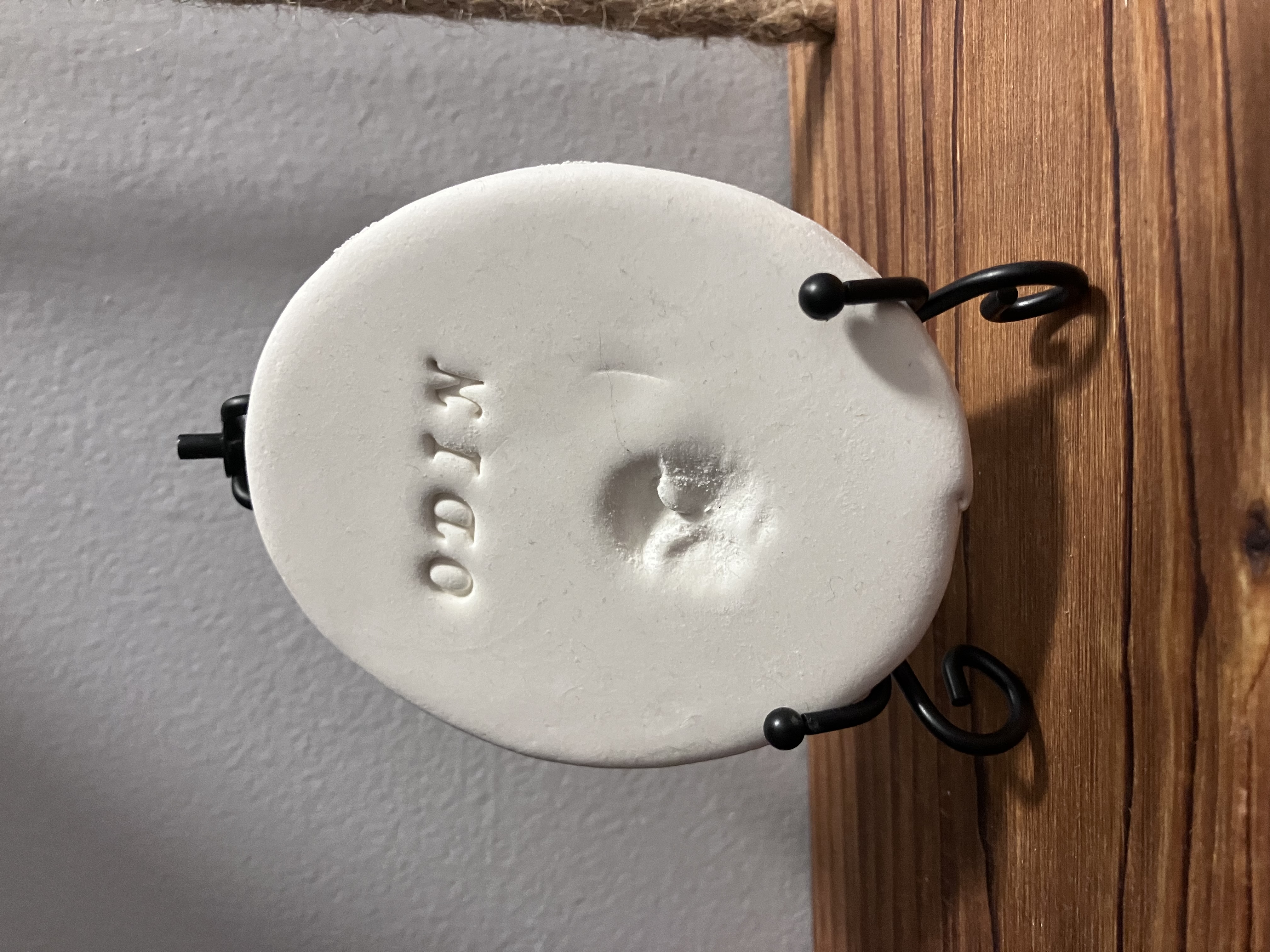 Odin's nose print, preserved as part of the Fraggle Archives memorial collection