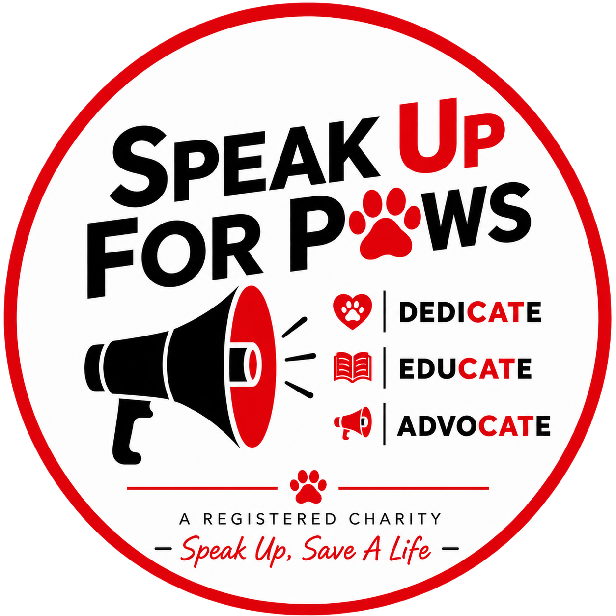 Speak Up For Paws logo